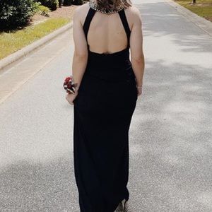 Navy blue prom dress